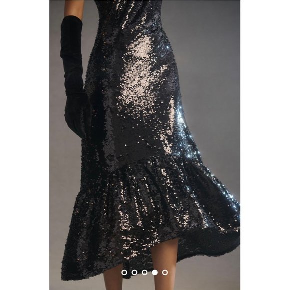 Maeve One-Shoulder Sequin Dress - Anthropologie, NWT - Picture 3 of 8